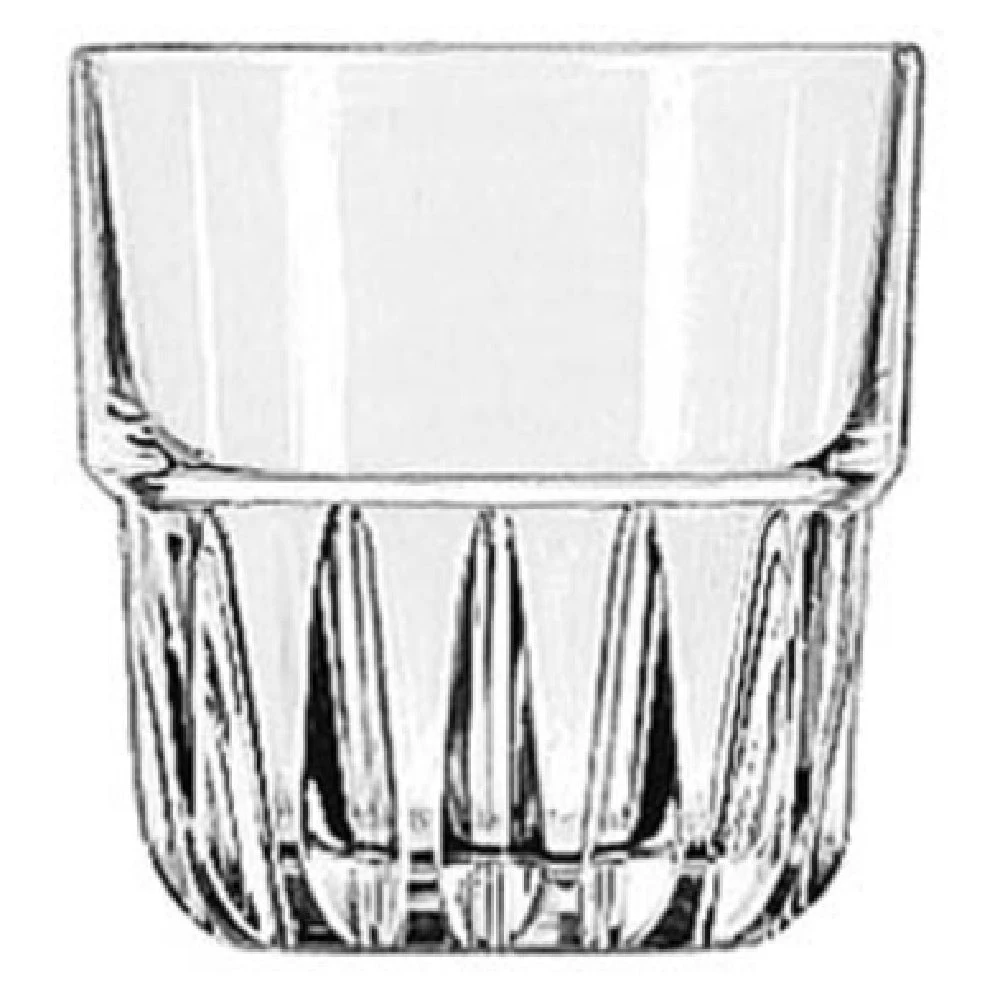 Libbey 15433 8 Oz Rocks Glass Stackable Glass DuraTuff Clear Finish