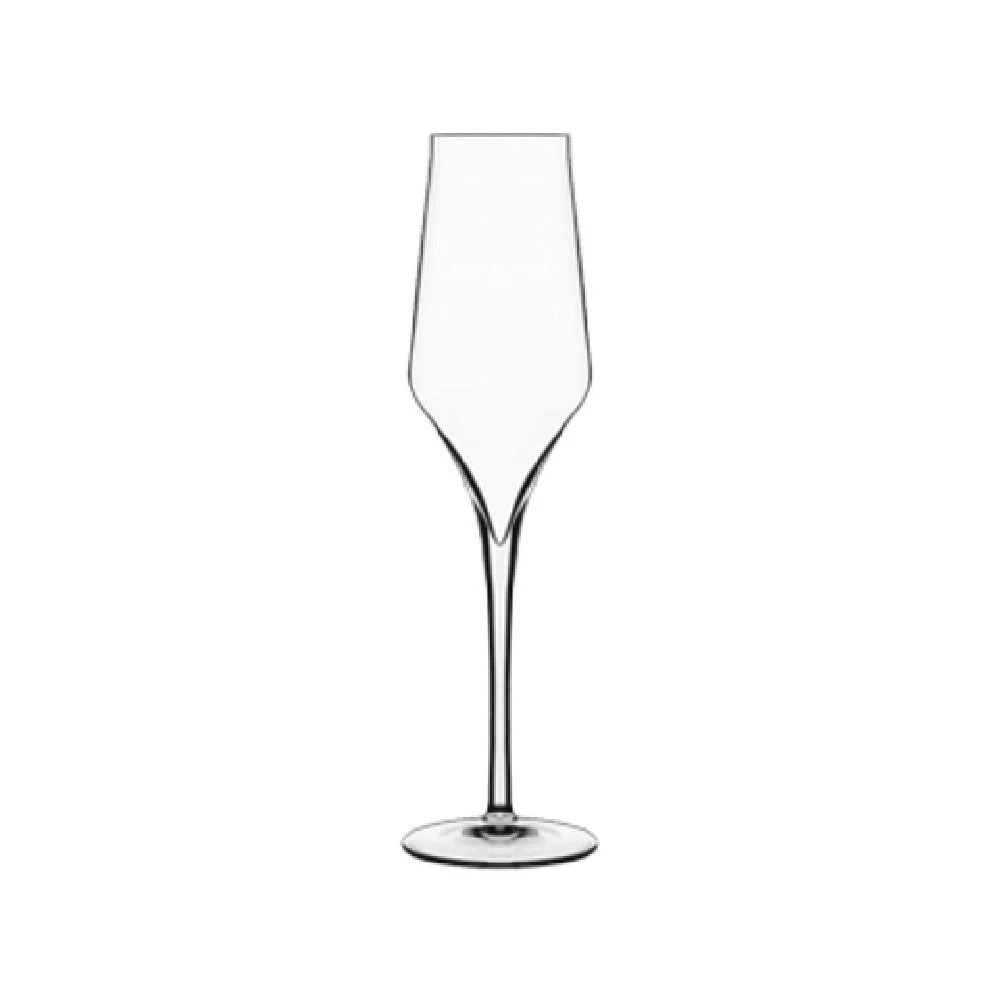 BauscherHepp 11276/01 8 Oz Flute Glass Lead Free Crystal with Supremo by Luigi Bormioli