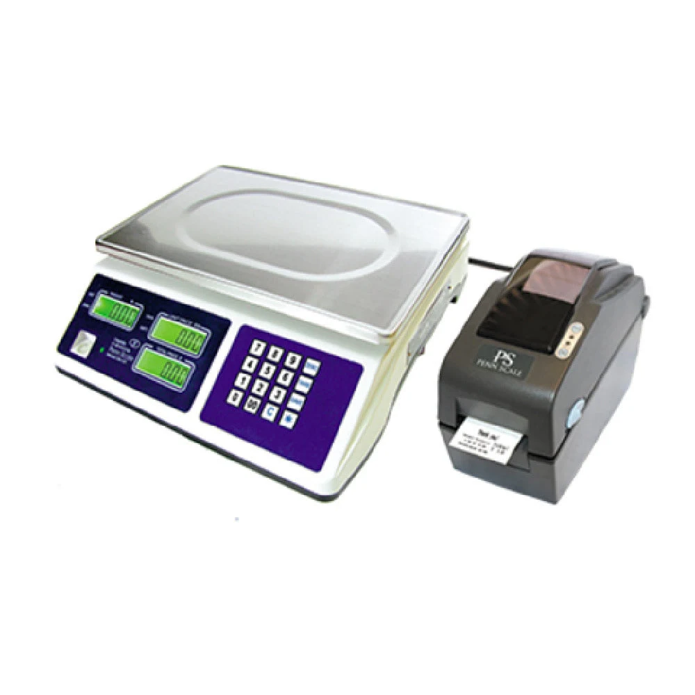 Penn Scale PSPRINTK 30 Lb Price Computing Scale with Printing Kit Stainless Steel