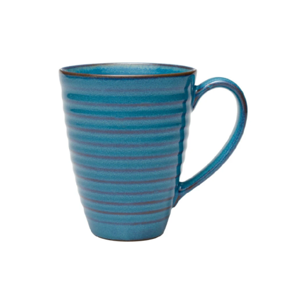 Libbey 109768 13 Oz Mug with Handle Terracotta Color Ceramic Use for Beverages