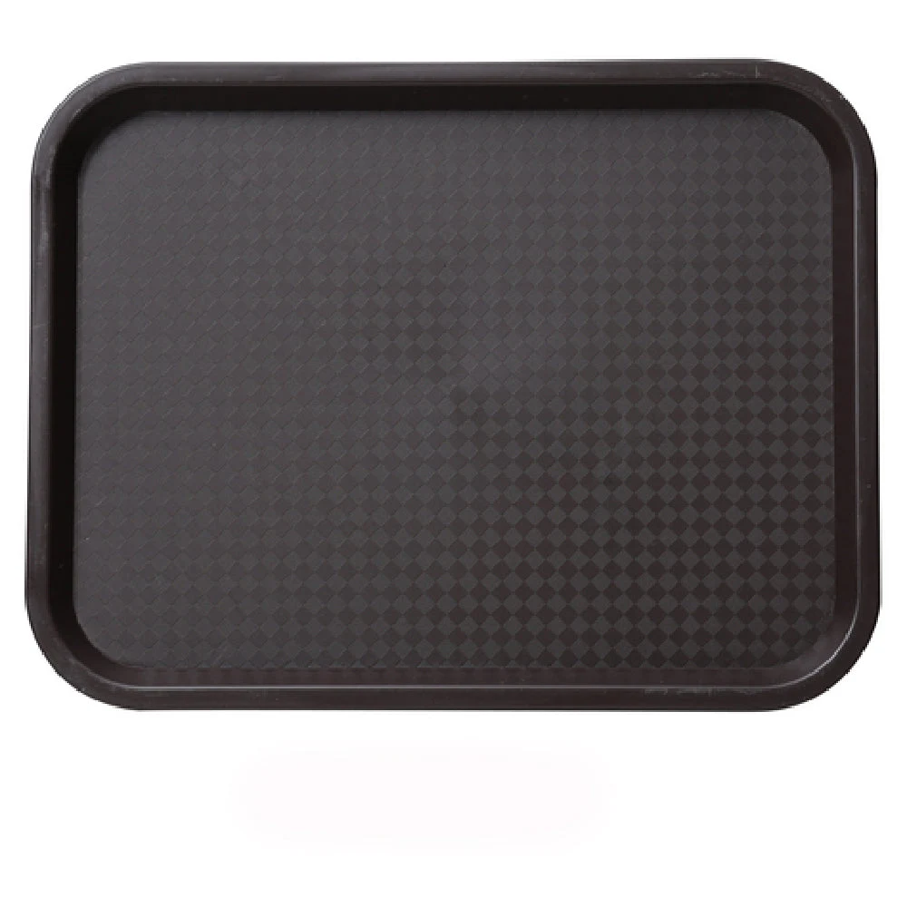 Yanco FT-14BR 14 Inch Melamine Rectangular Fast Food Tray Brown