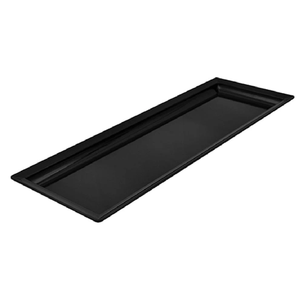 BauscherHepp TB1704 22-4/5 Inch Rectangular Serving Tray Melamine Black