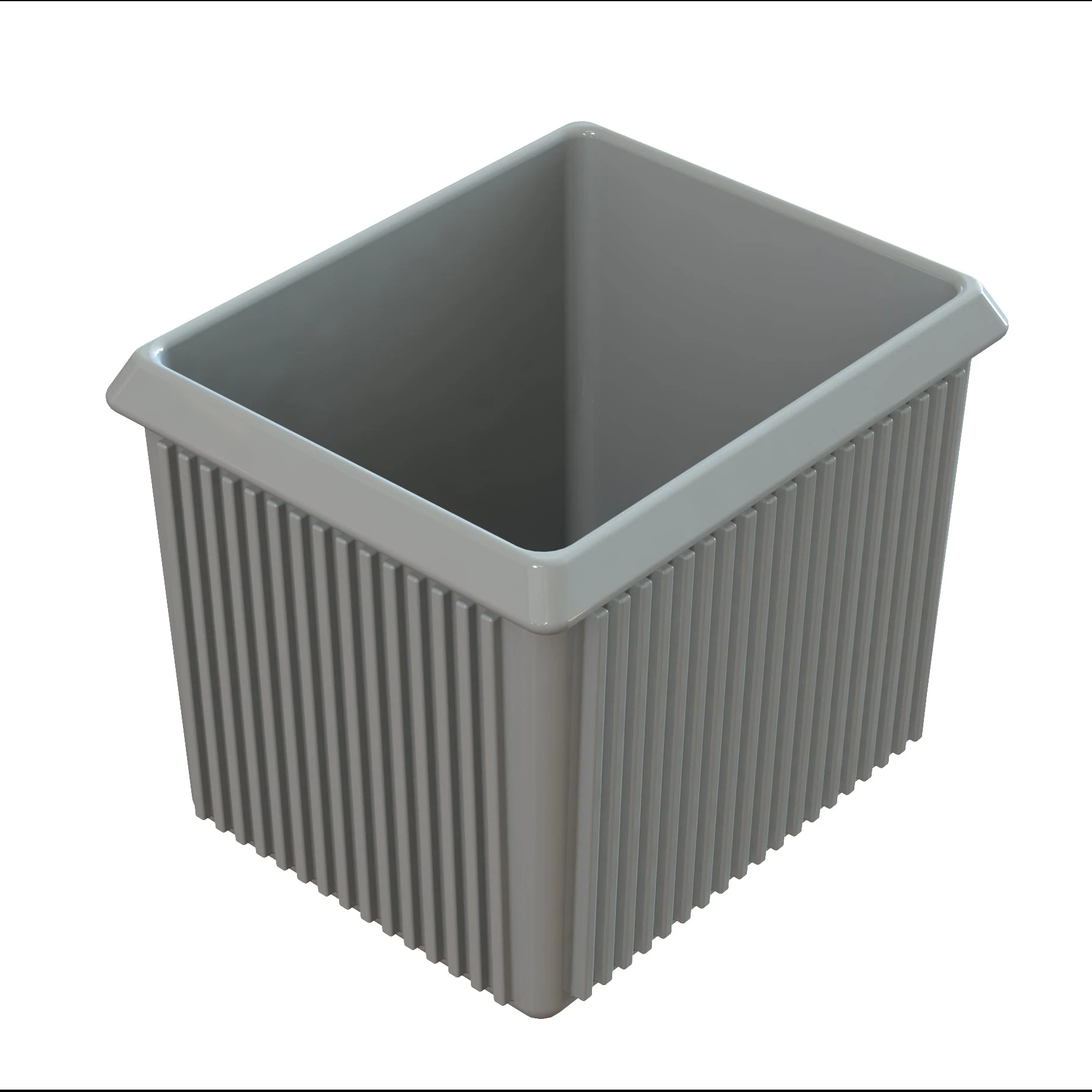 Tablecraft CW1520GY 1-3/8 Qt. Cold Holding Cast Aluminum Server Bowl Grey Finish