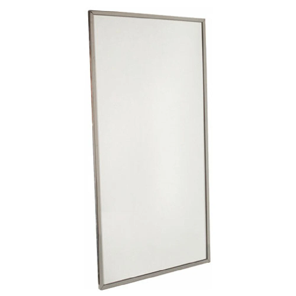 AllPoints 165 1836 18 Inch Mirror Framed Stainless Steel with Mounting Screws