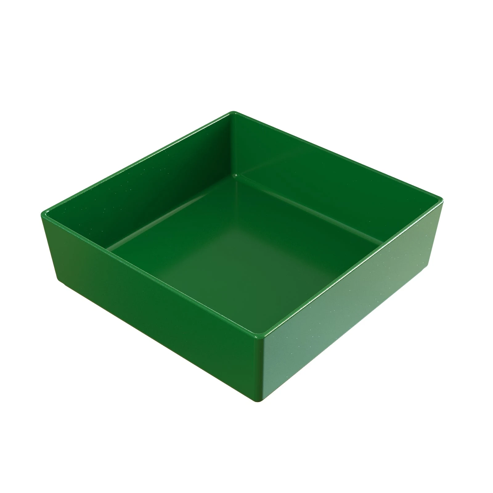 Tablecraft CW4004GN 4 Quart Square Bowl Cold Holding Green Duracoat Aluminum