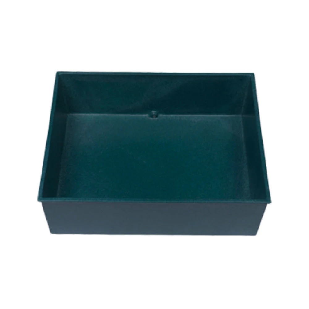 GET Enterprises PZ006CB 26 Inch Drop-In Double Well Without Drain Black Aluminum