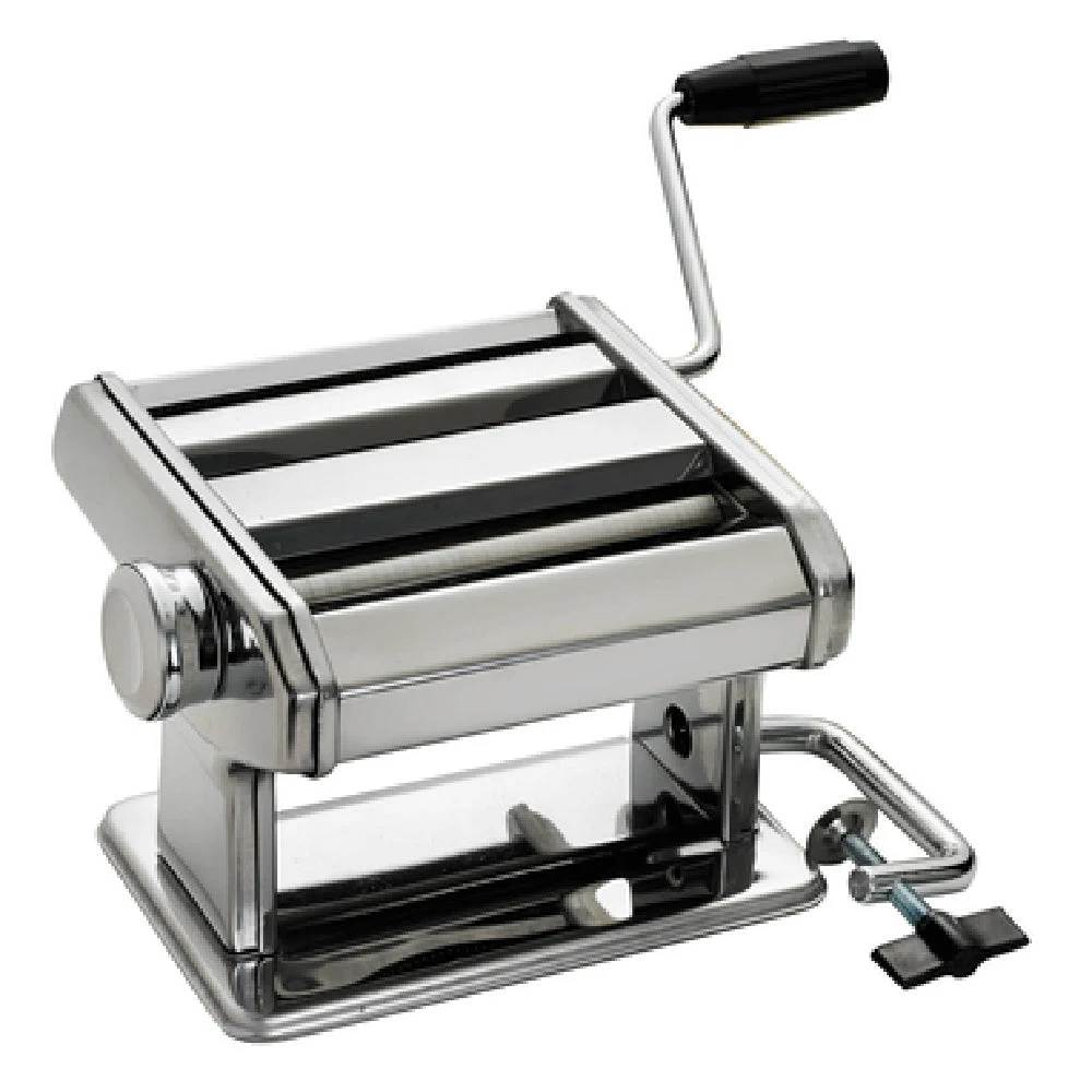 Browne Foodservice 575205 7-1/2 Inch Pasta Machine Manual with Blades Stainless Steel