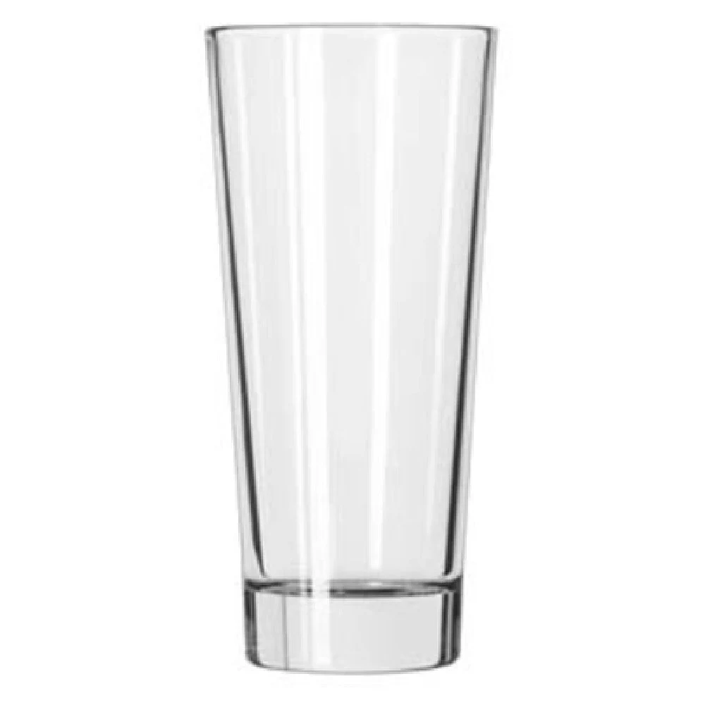 Libbey 15816 16 Oz Cooler Glass DuraTuff Glassware with Stemless Base