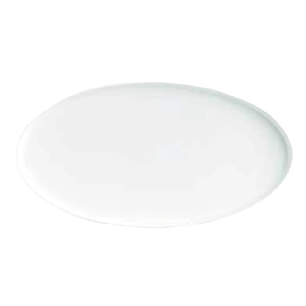 Libbey 911194484 14 Inch Oval Tray with Polished Foot Porcelain