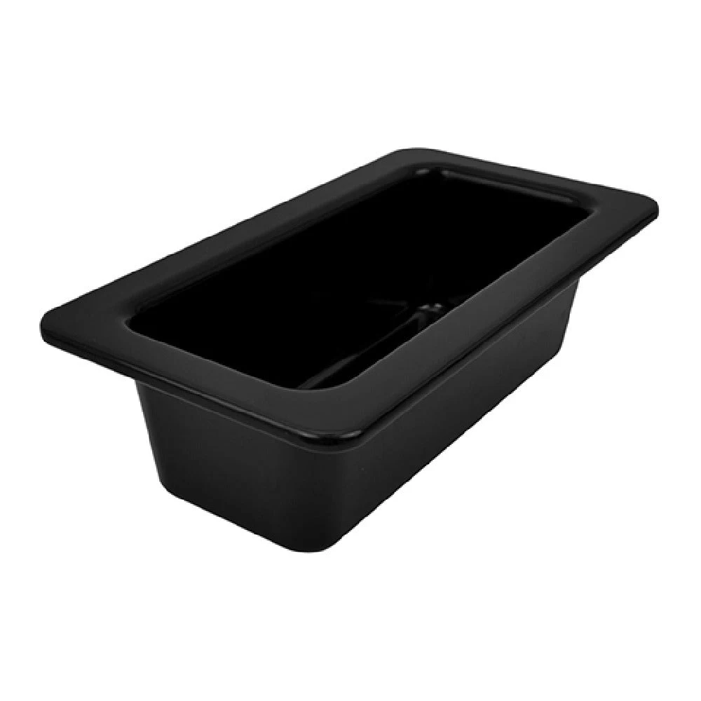 BauscherHepp TB1852 6-15/16 Inch 77-3/4 Oz Gastro Dish with Silicone Feet Melamine Black