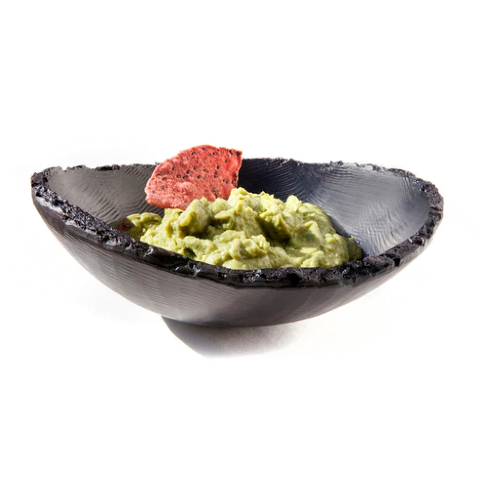Steelite KMK2082ES 13 Inch Resin Bark Bowl Dishwasher Safe Black