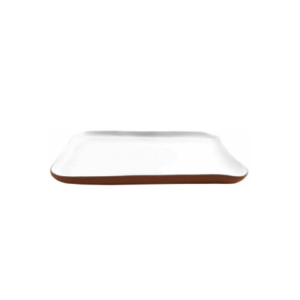 GET Enterprises SH.BL-1706WHT 10 Inch Cheforward Graupera Tray White Terracotta