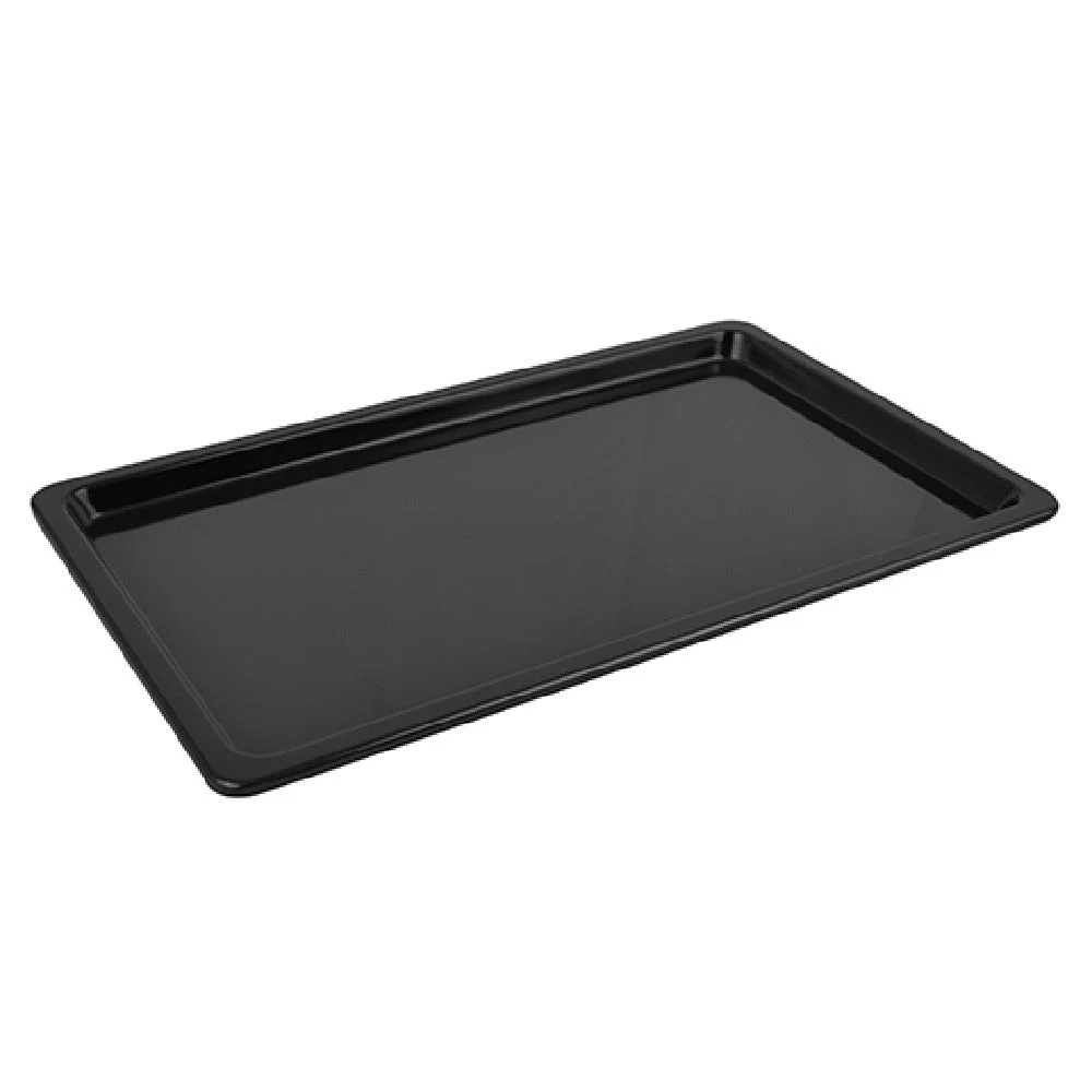 BauscherHepp TB1470 71 Oz Gastro Tray Melamine Black with Silicone Feet