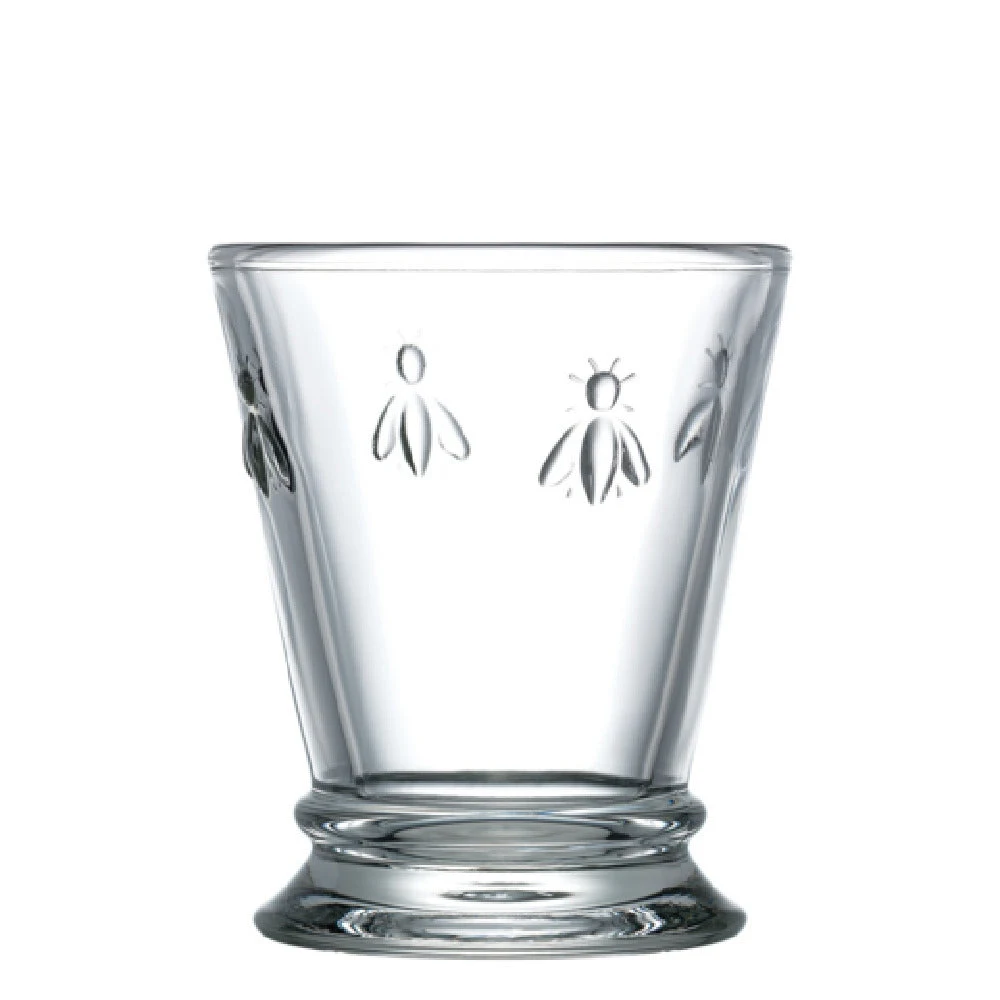 La Rochere North America 612101 9oz Bee Tumbler Clear Durable Dishwasher Safe 6 Packs