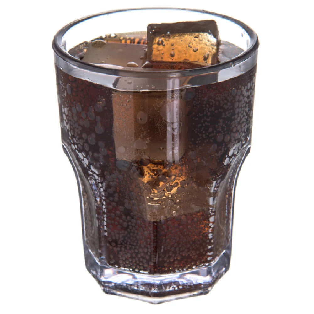 Dinex DX580607 6 Oz Tumbler Clear SAN Plastic with Faceted Design Stackable