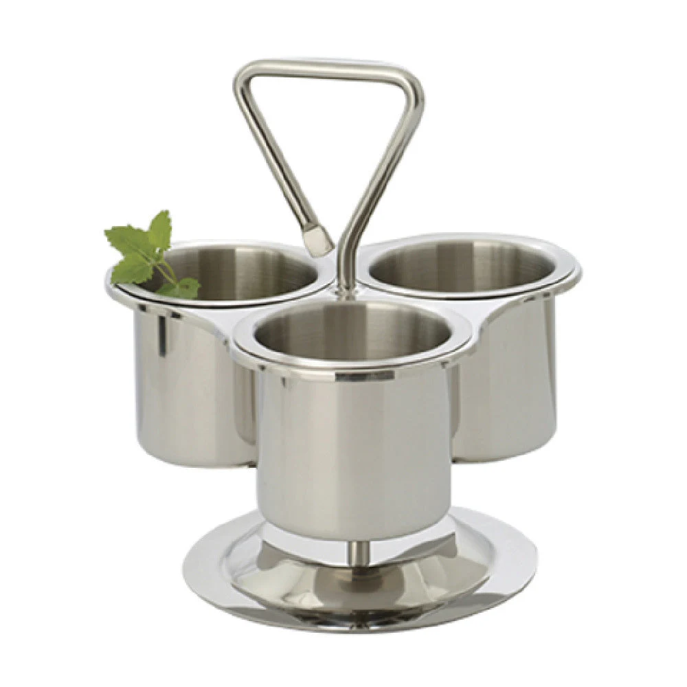 GET Enterprises SSLS-01 10 Inch Stainless Steel Clipper Mill Lazy Susan with 3 Rings