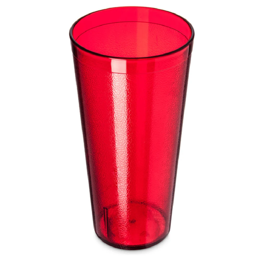 Carlisle 522410 24 Oz Stackable Tumbler Textured SAN Red Dishwasher Safe