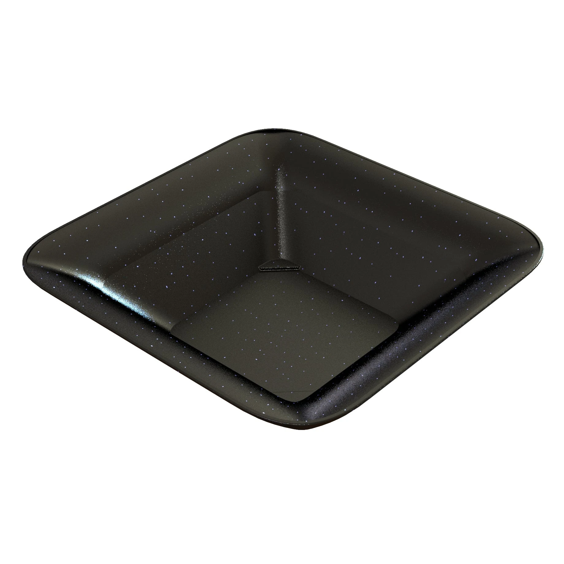 Tablecraft CW3520MBS 8 Quart Bowl Cold Holding Square Aluminum Midnight Blue