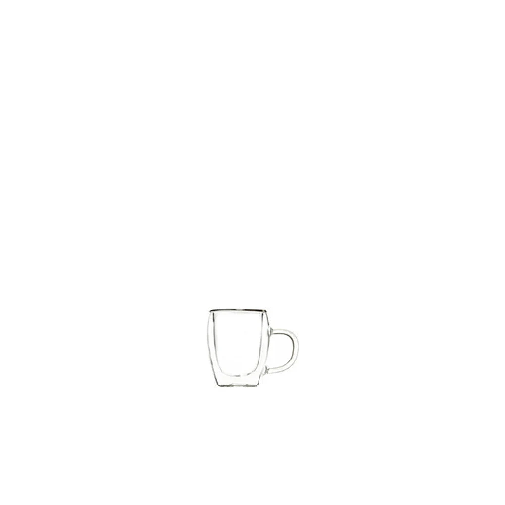 Hospitality Brands HGS27392-024 6 Oz Moka Double-Walled Cappuccino Mug Borosilicate Glass