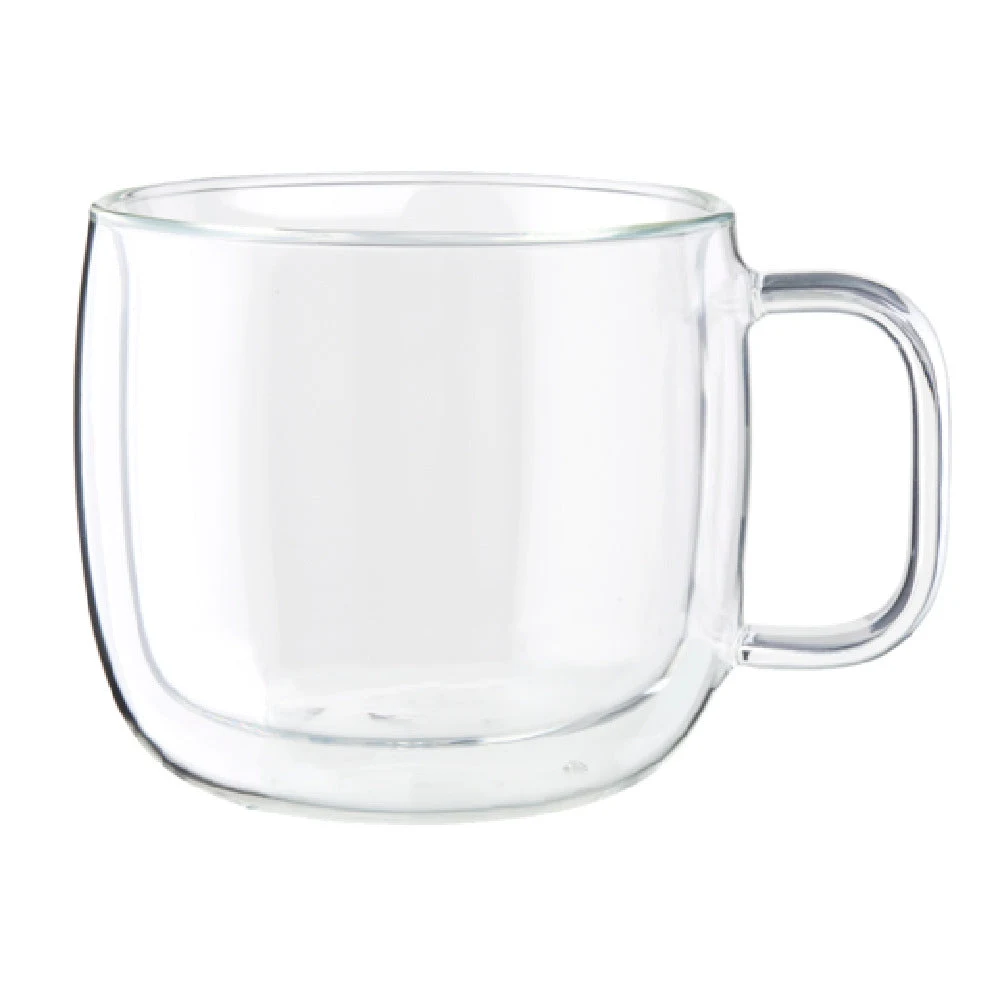 Zwilling 39500-094 15 Oz Coffee Mug Set Double Wall Borosilicate Glass Clear
