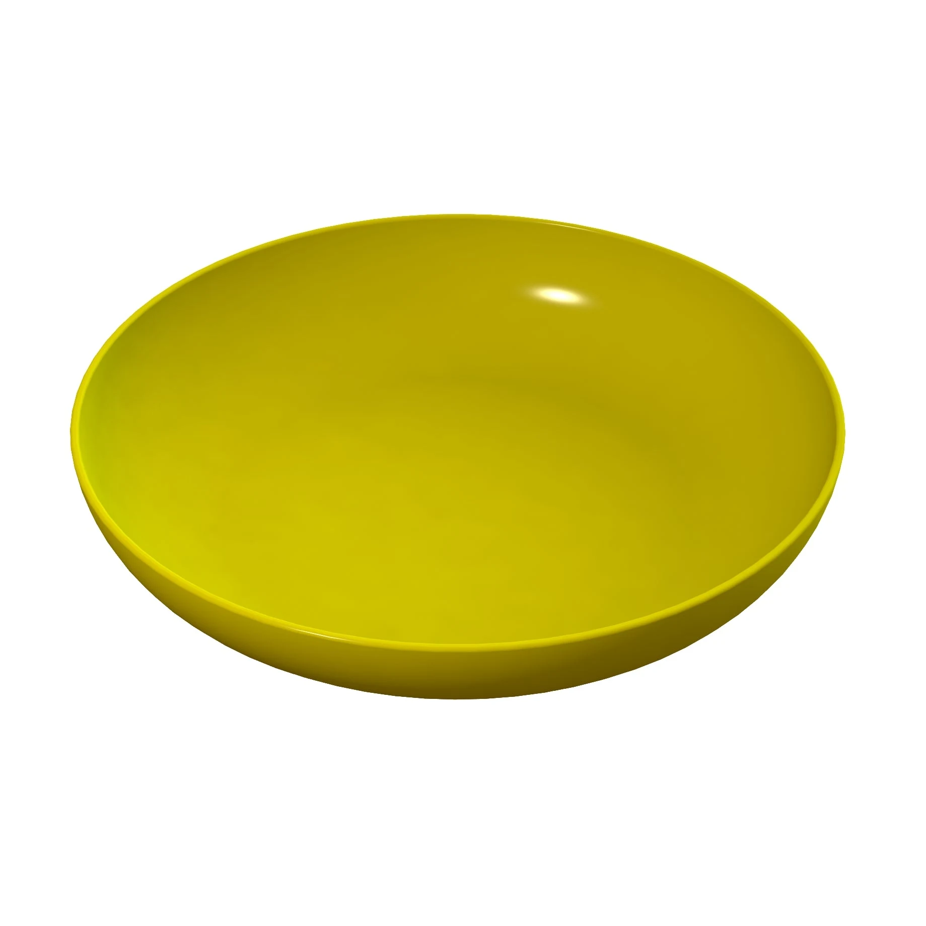 Tablecraft CW3160Y 5-1/2 Qt Round Pasta Bowl Cold Holding Yellow Aluminum
