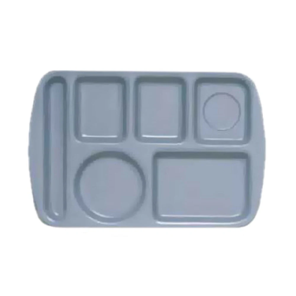 GET Enterprises TL-151-T 14-5/8 Inch Melamine Tray Left-Handed Tan 6 Compartment