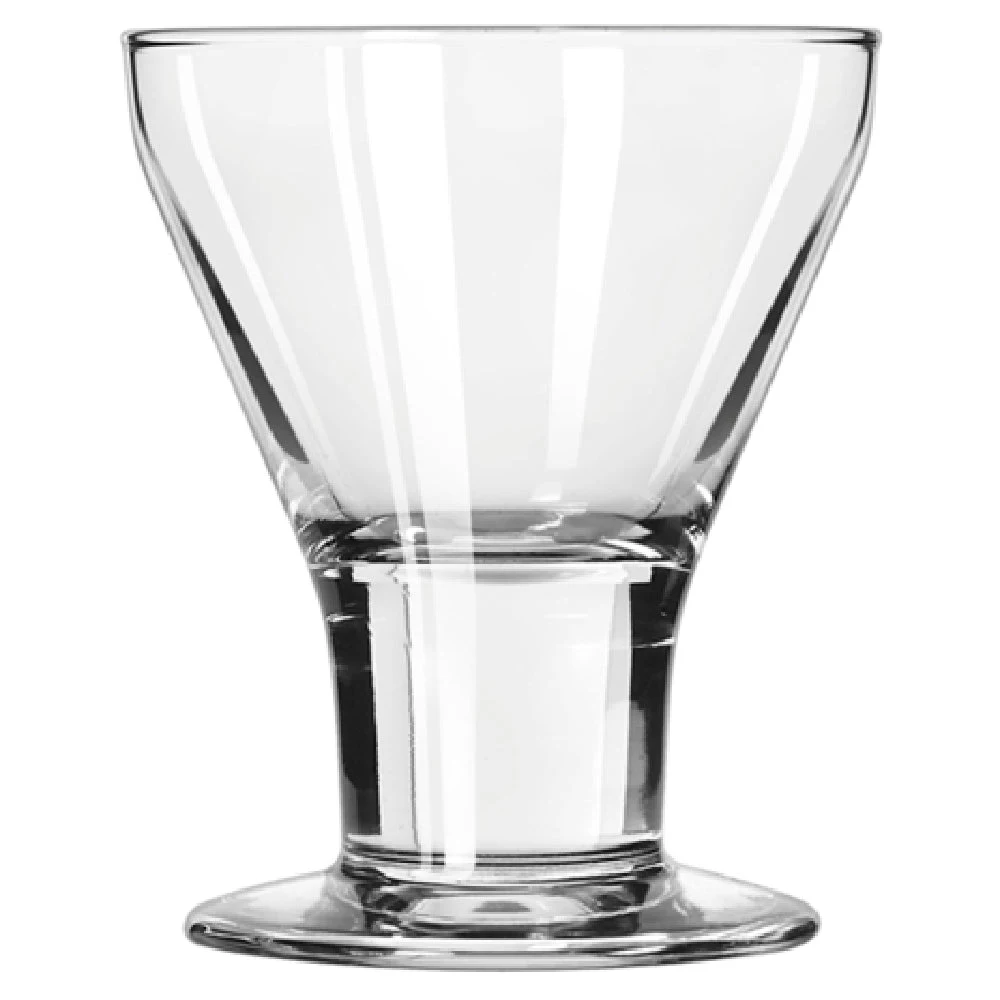 Libbey 3824 7 Oz Rocks and Sherbet Glass Footed Glassware with Safedge Rim
