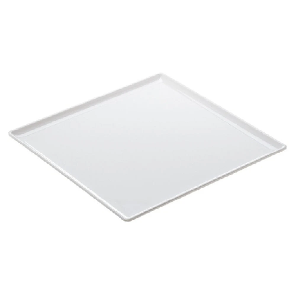 Tableware Solutions USA T8425 12 Inch Tray Square Dishwasher Safe Melamine White