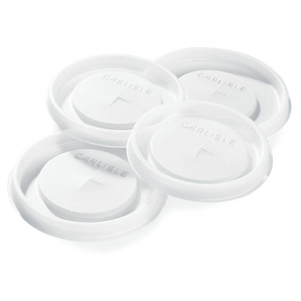 Carlisle 5212L30 12 Oz Disposable Lid Recyclable Polystyrene Translucent