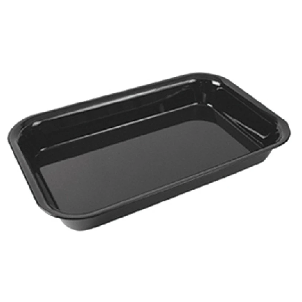 BauscherHepp TB611 8-7/8 Inch Rectangular Essential Tray Dishwasher Safe SAN Black