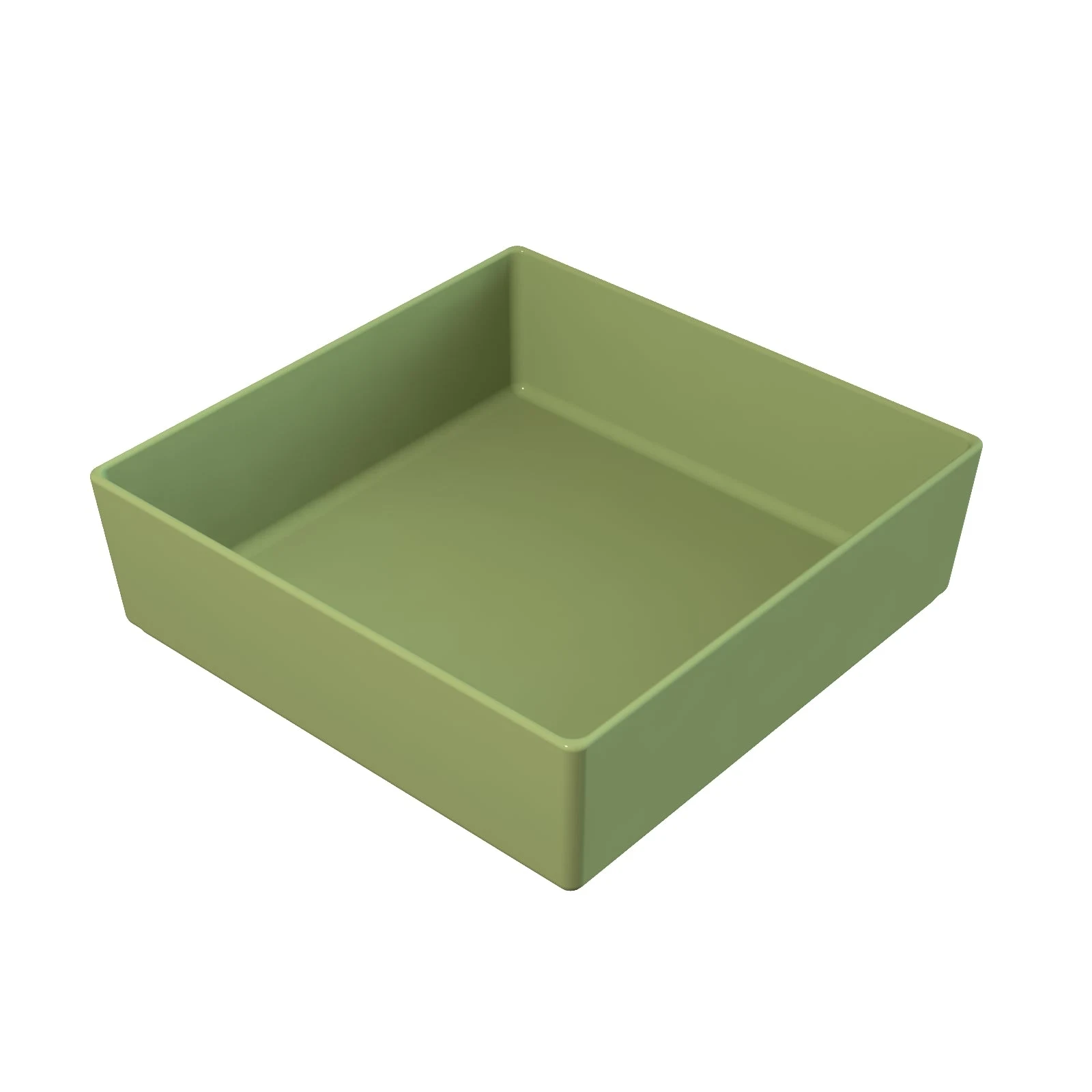 Tablecraft CW4004MM 4 Quart Bowl Metal Cold Holding Square with Duracoat Mint Finish
