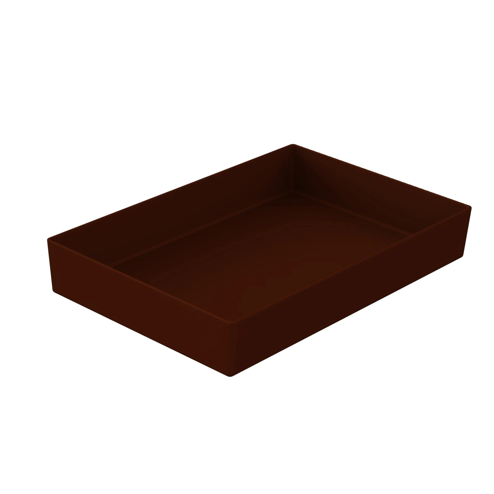Tablecraft CW4032BR 10 Qt Cold Holding Bowl Rectangular Cast Aluminum Brown Finish