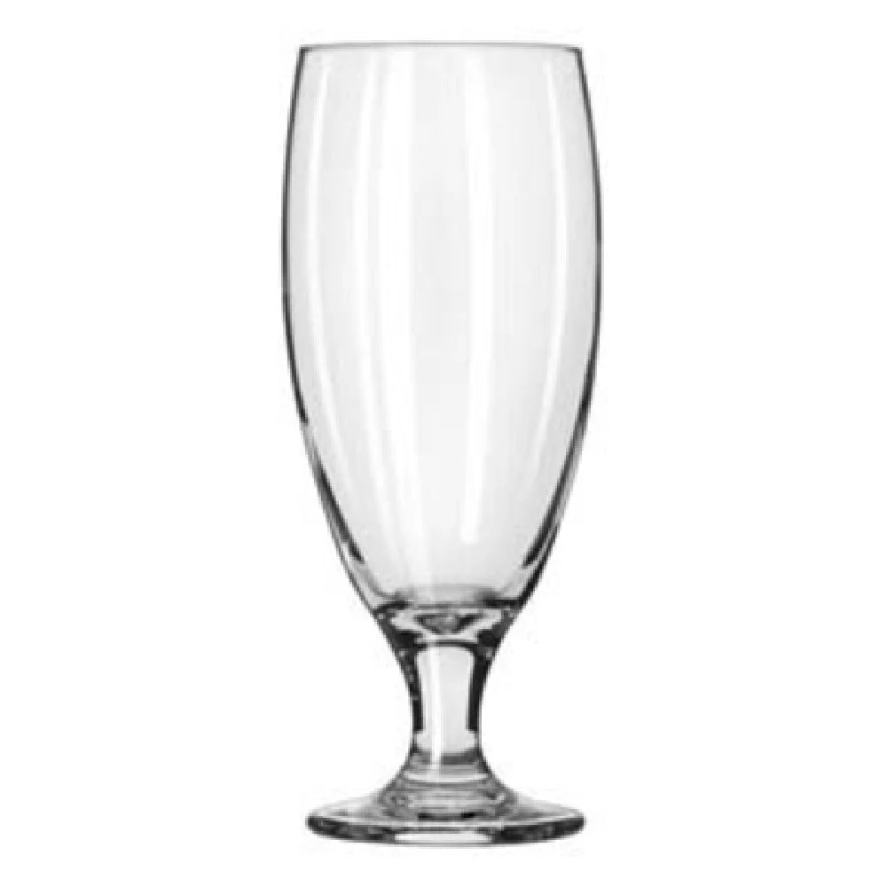 Libbey 3804 16 Oz Pilsner Glass One Piece Glassware with Safedge Rim and Foot Guarantee