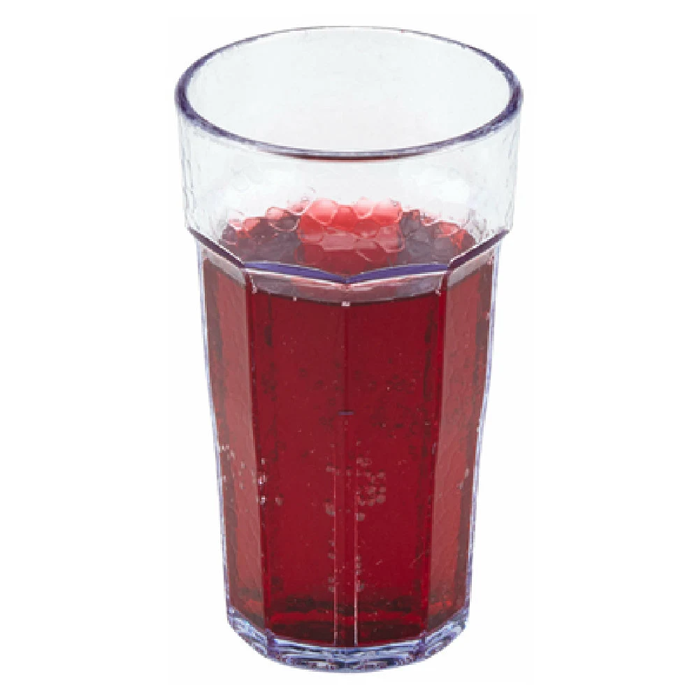 Cambro LT6152 6 Oz Clear Hammered Texture Impact Resistant Plastic Tumbler