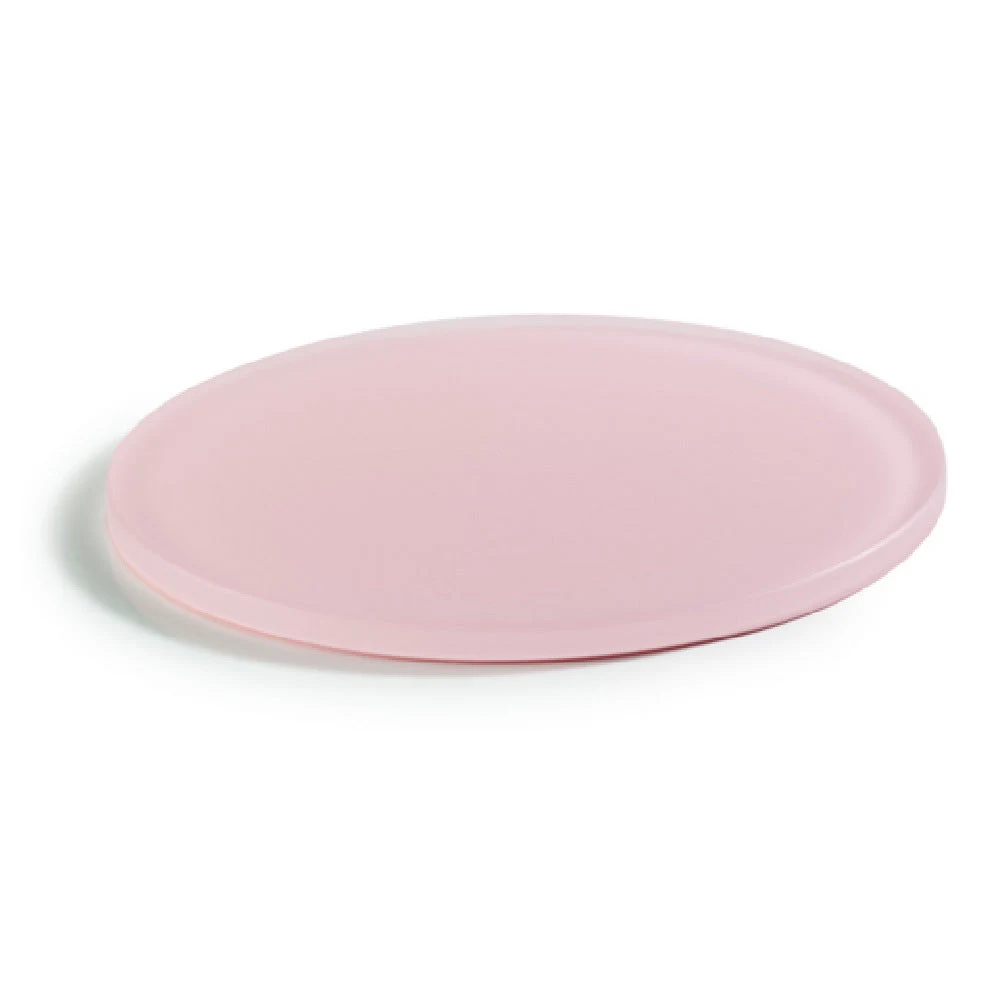 Revol 660654 7-7/8 Inch Round Tray Shockproof Stackable Pink Resin