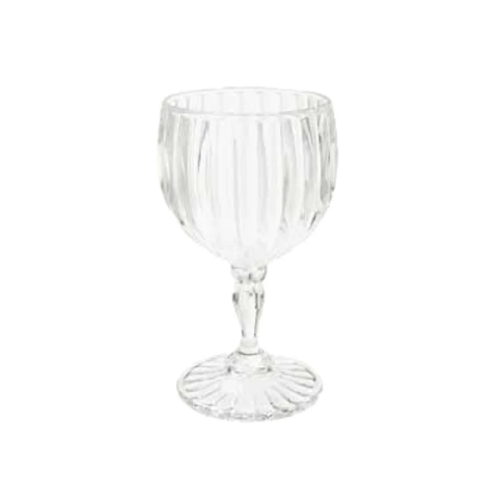 GET Enterprises SW-1421-1-SAN-CL 6 Oz Fluted Wine Glass SAN Clear 2 Dozen Packs