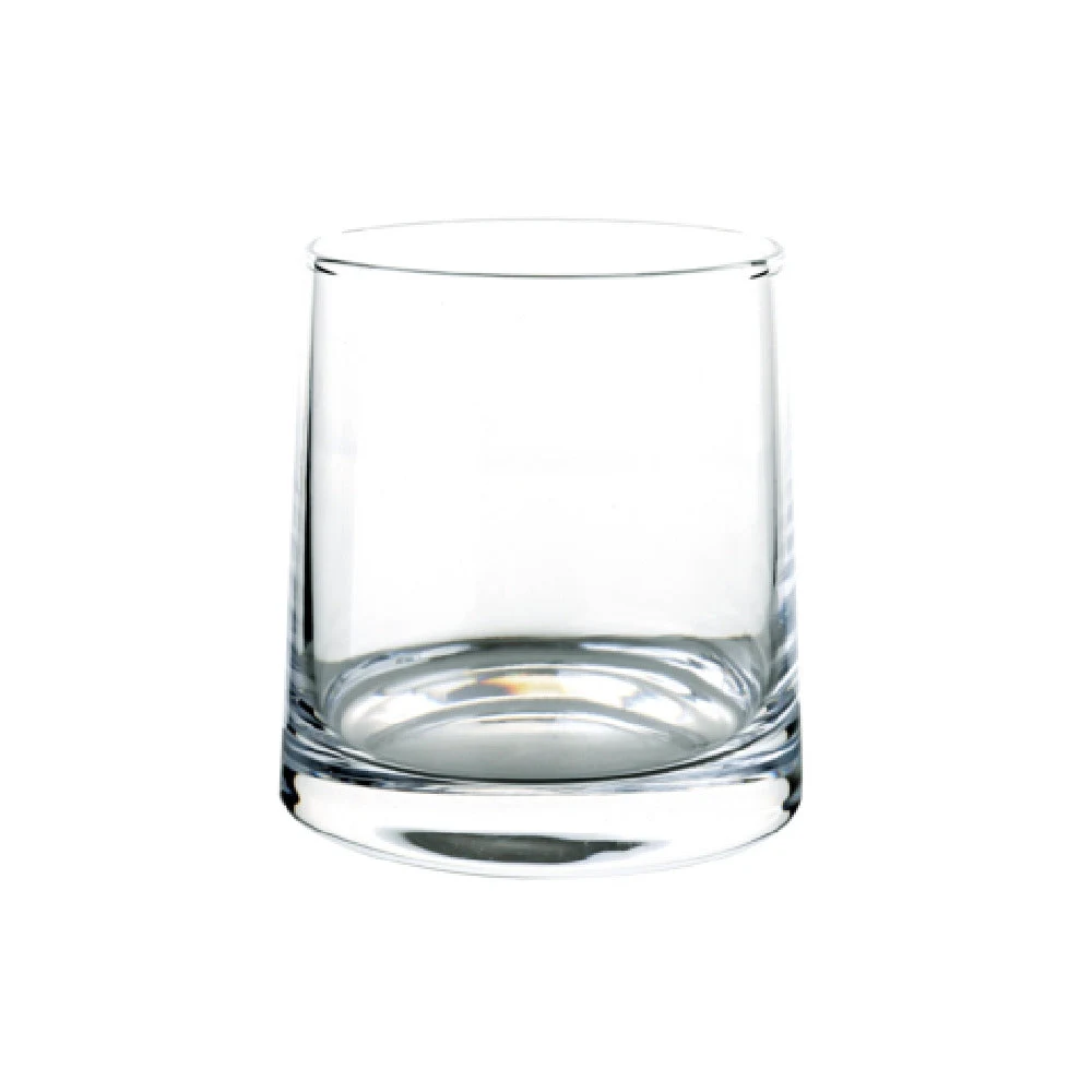 Yanco AM-409 9 Oz Lead Free Glass 2 3/4 Inch Clear Aqua Mist Rocks Glasses