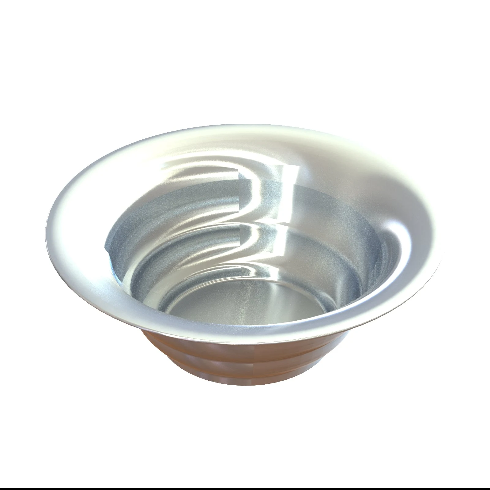 Tablecraft CW3120N 10 Quarts Round Salad Bowl Cold Holding Aluminum