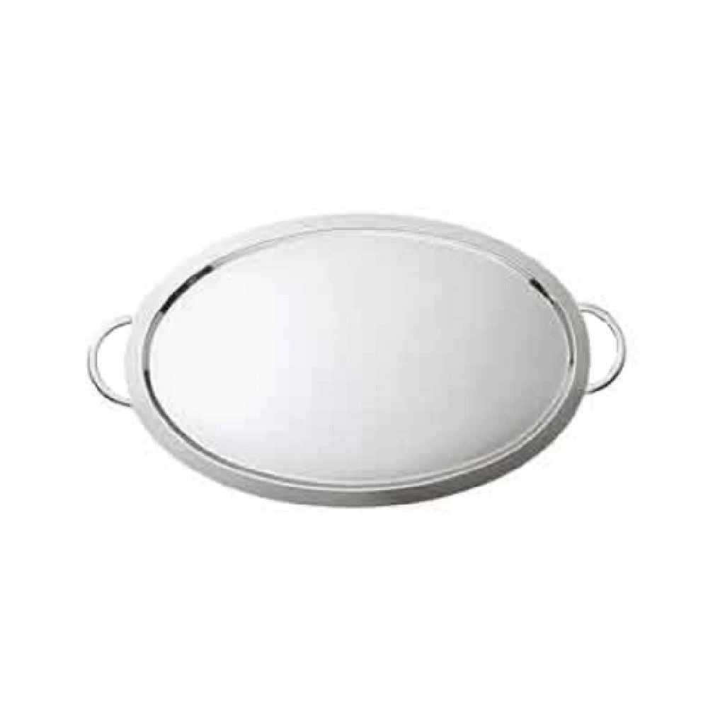 BauscherHepp 13.3157.5200 20-5/16 Inch Length Oval Serving Tray Silver-Plated Stainless Steel
