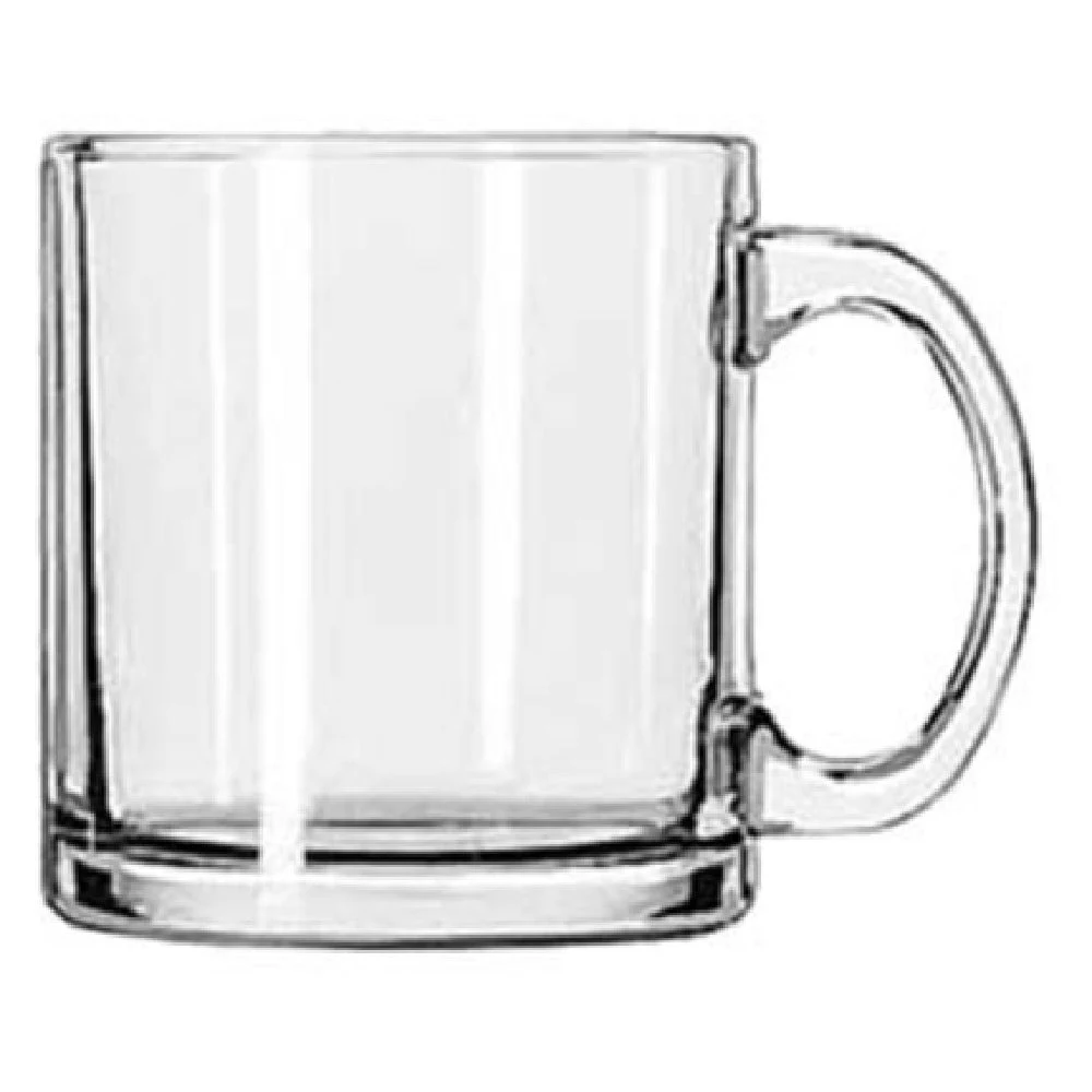 Libbey 5213 13 Oz Coffee Mug Glass Non-Tempered 12 Packs