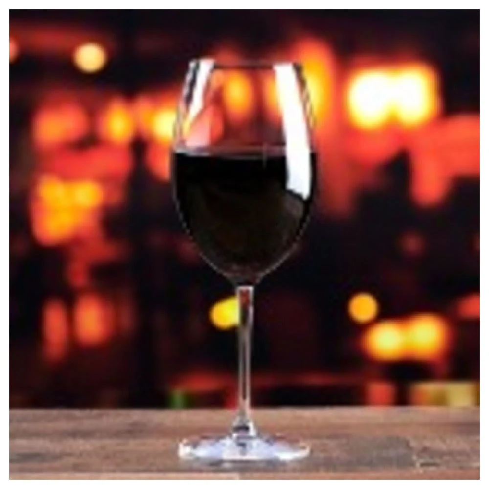 Buccaneer Container Corp 1LS01BD26-DECO 24.5 Oz Bordeaux Glass Clear with Custom Print