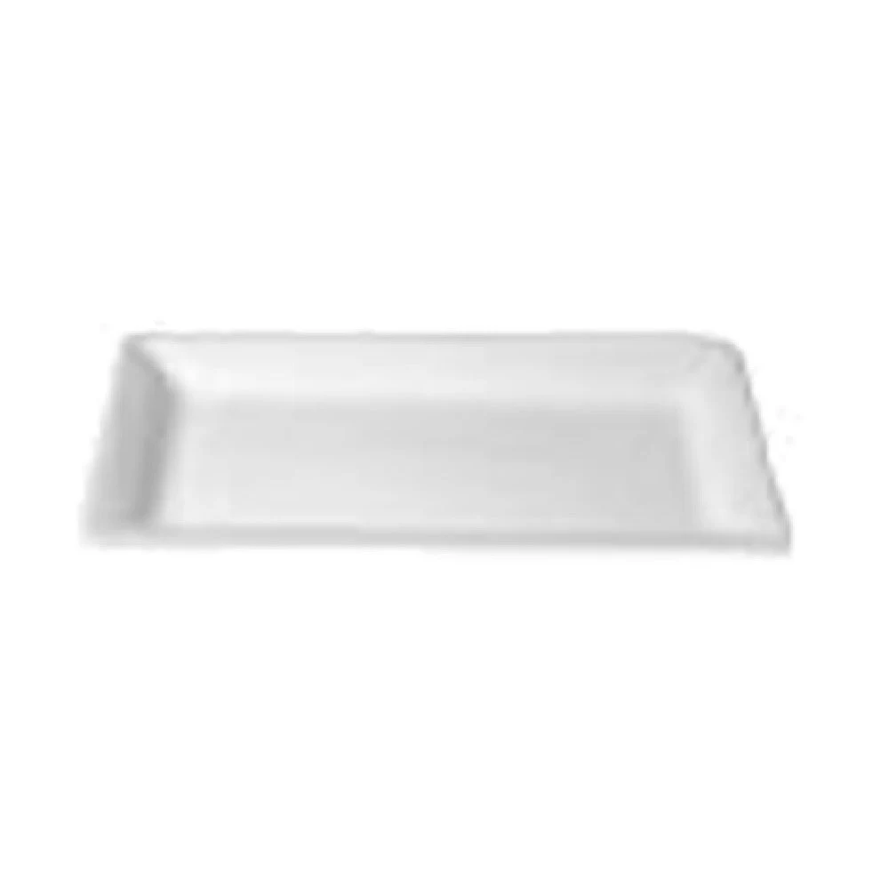 GET Enterprises PU044CH 104.8 Oz Rectangle Platter Aluminum Chocolate with Resin Coating