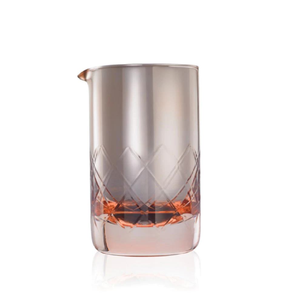 Mercer Culinary M37177RS 17 Oz Glass Mixing with Pouring Spout and Seamless Interior