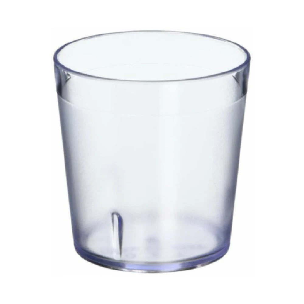 GET Enterprises 6699-C 9 Oz Plastic Tumbler Clear Textured 6 Dozen Packs