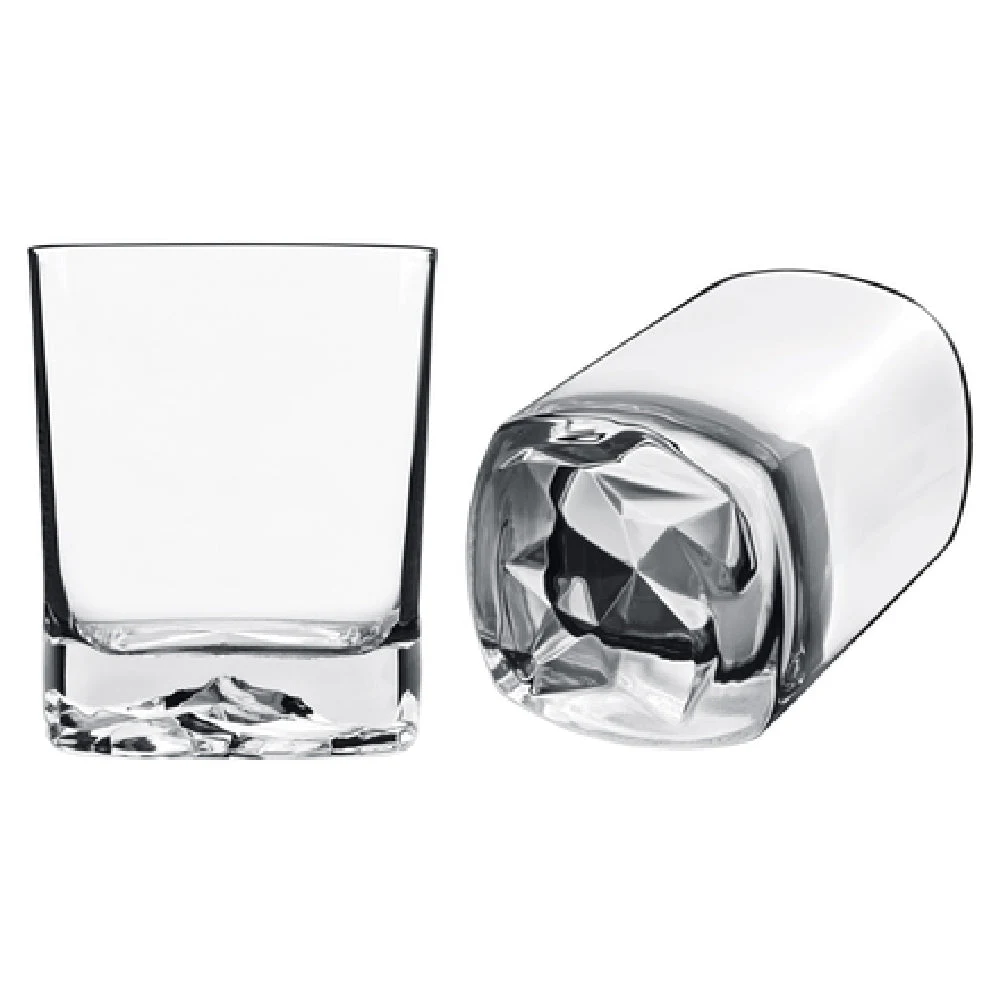 BauscherHepp 10952/01 13.5 Oz Double Old Fashioned Glass Square Lead Free Crystal