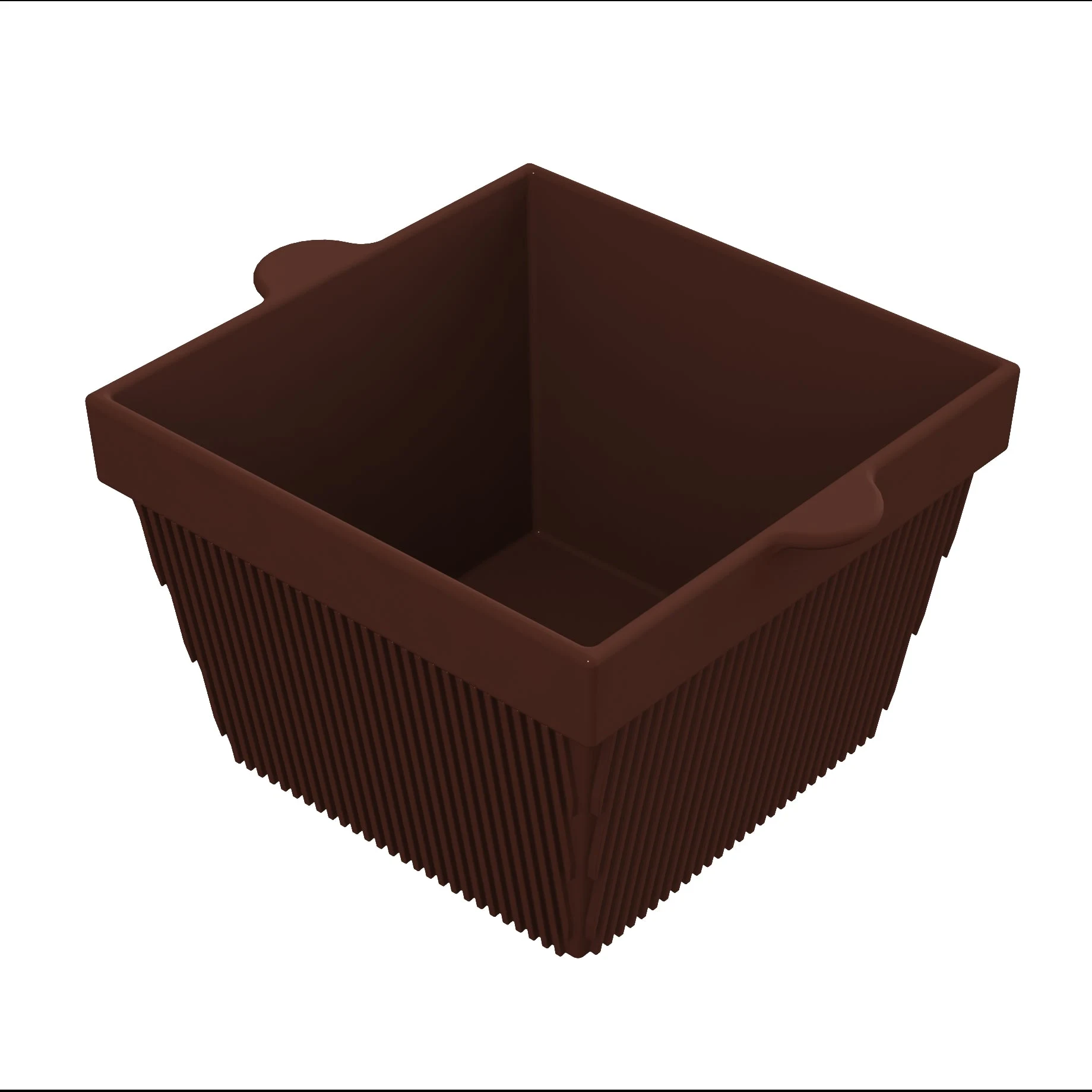 Tablecraft CW1490BR 6-1/2 Quart Bowl Cold Holding Square Aluminum Brown Finish