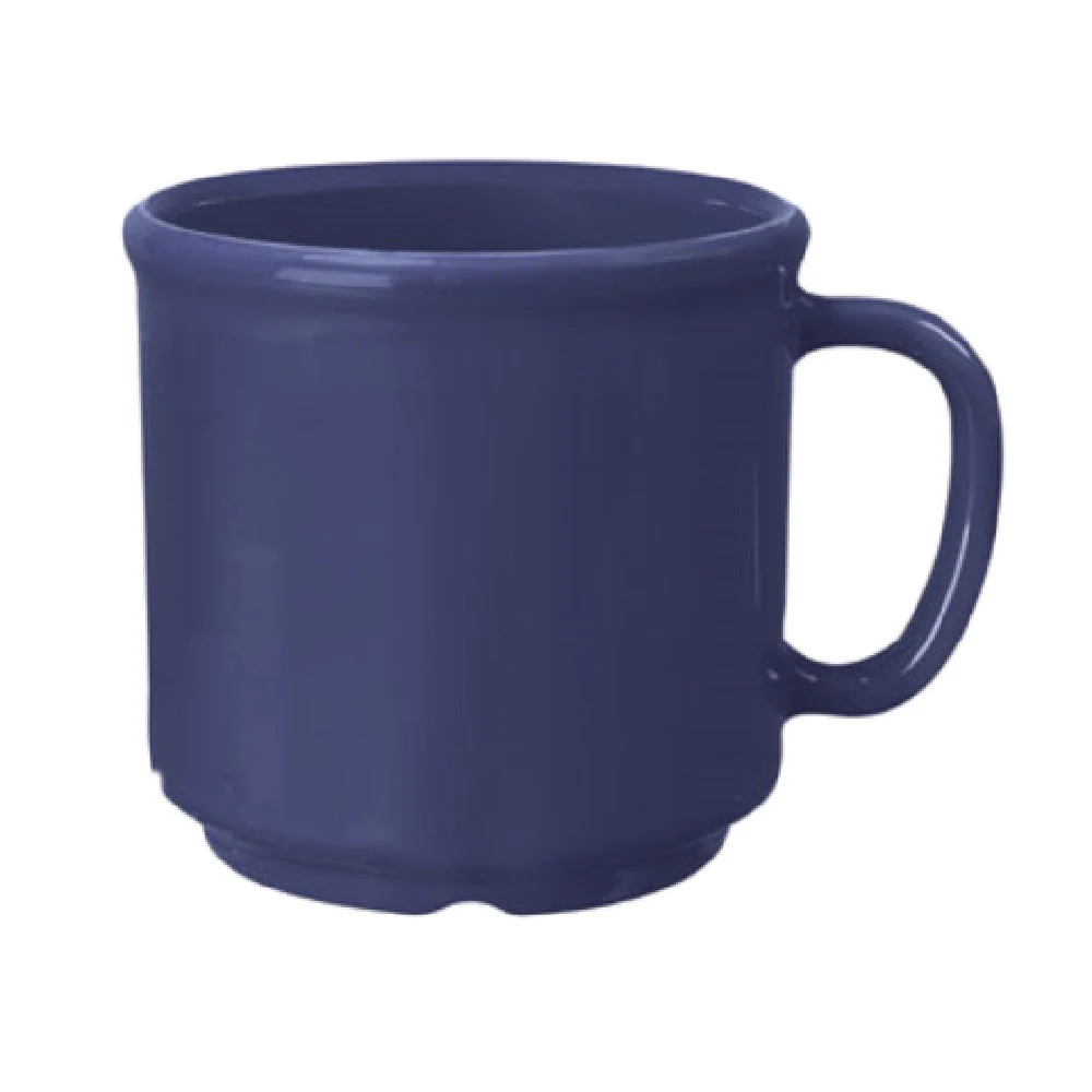 GET Enterprises S-12-PB 12 Oz Mug Break-resistant Stackable Peacock Blue Plastic