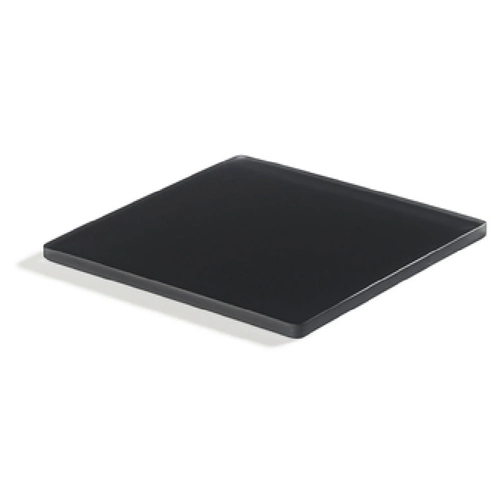 Revol 411022 7-3/4 Inch Square Tray Shockproof Stackable Resin Anthracite