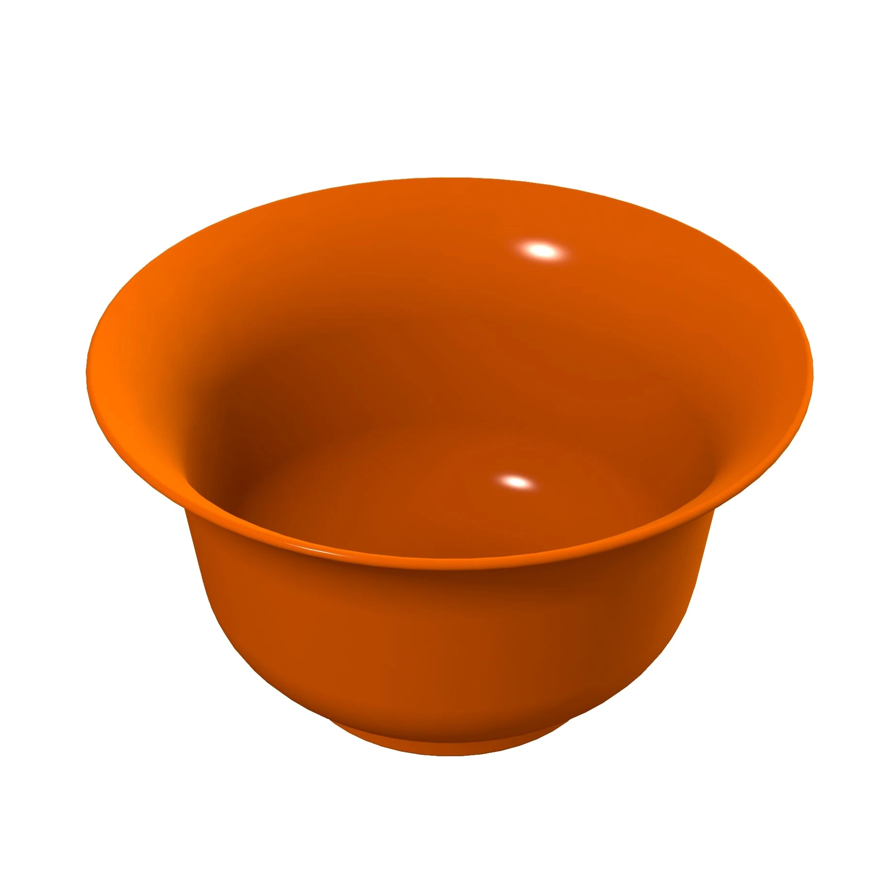 Tablecraft CW3140X 5-3/8 Quart Round Cold Holding Salad Bowl Aluminum Orange