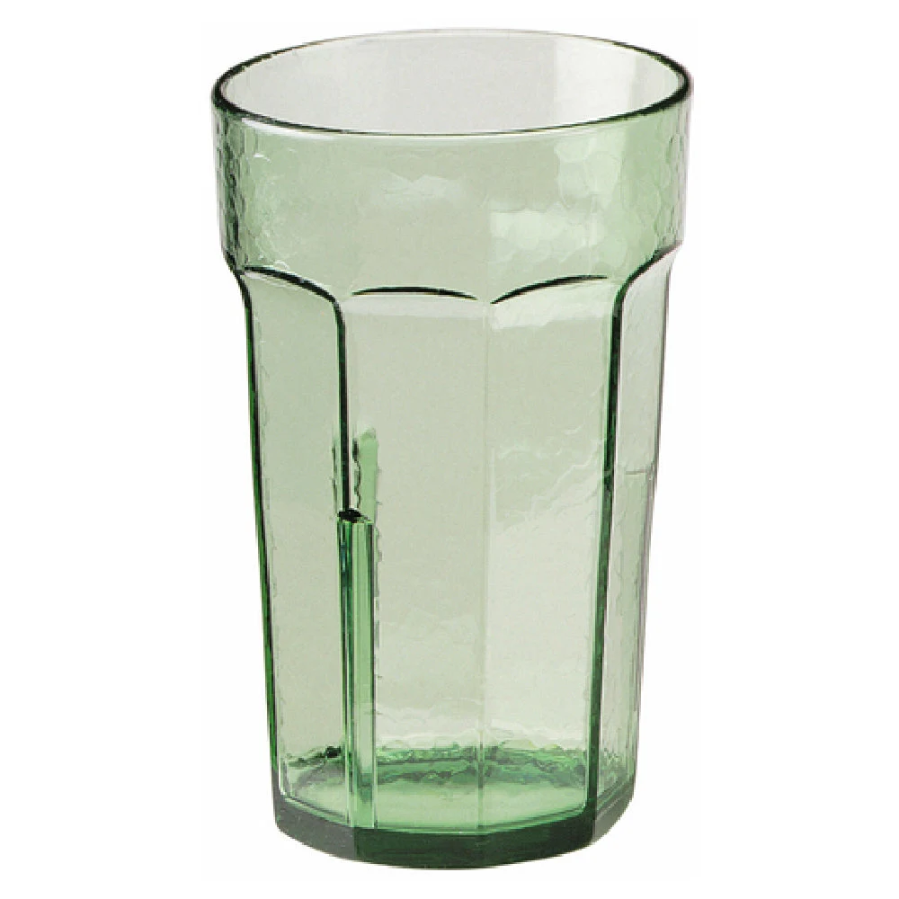 Cambro LT8427 8 Oz Hammered Texture Tumbler SAN Plastic Spanish Green